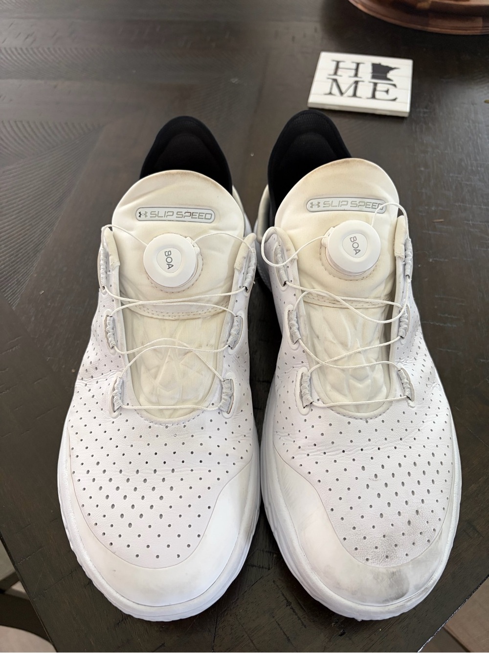 Under Armour White SlipSpeed BOA Athletic Shoes